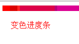 js生成变色进度条_js进度条变色