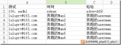 PHP链式操作输出excel（csv）