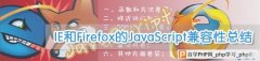 IE和Firefox的Javascript兼容性总结[转]