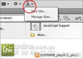 Dreamweaver CS4界面新增功能介绍 Dreamweaver CS4界面新增功能介绍