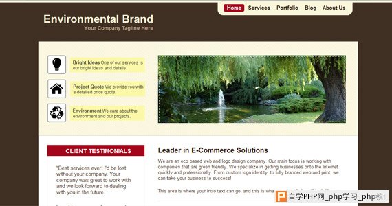 environmental-brand-css-xhtml-template