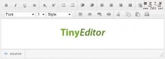 TinyEditor 简洁且易用的html所见即所得编辑器_HTM