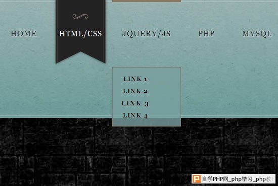 Marble Style CSS3 Navigation Menu