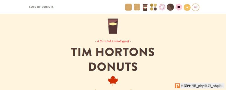 A Curated Anthology of Donuts Fixed Top Navigation