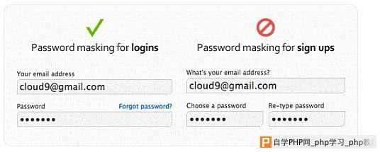 注册表单中密码遮蔽的再设计 提高用户体验_交互
