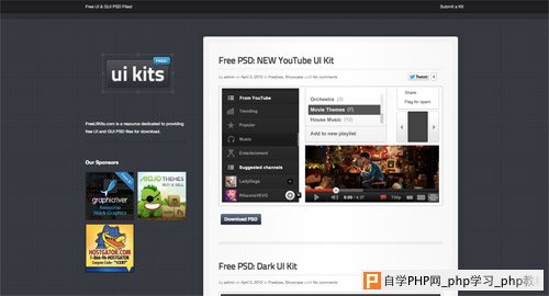 View UI kits from FreeUIKits