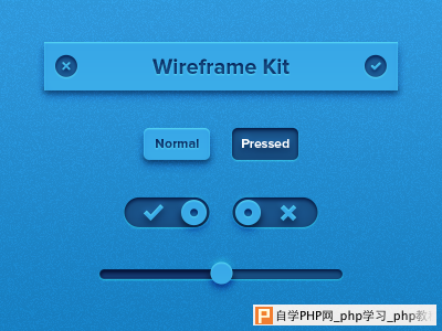 Tiny Wireframe Kit by Alexander Zaytsev in 50 Free Wireframe Kits and Web Apps