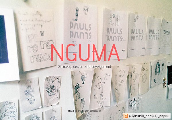 NGUMA in 35 Minimalistic Website Designs for December 2013