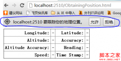 html5指南-4.使用Geolocation实现定位功能_html5教程技