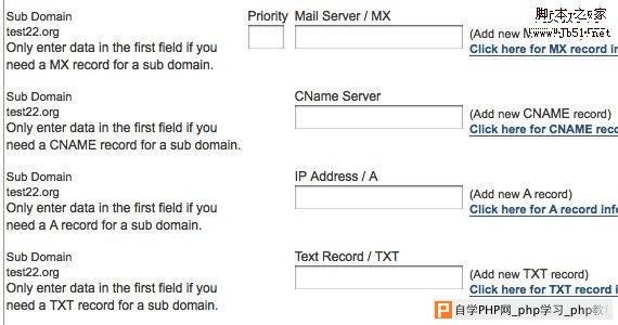 dns management MyDomain 免费DNS服务，包含网页转址、邮件转址及DNS设定