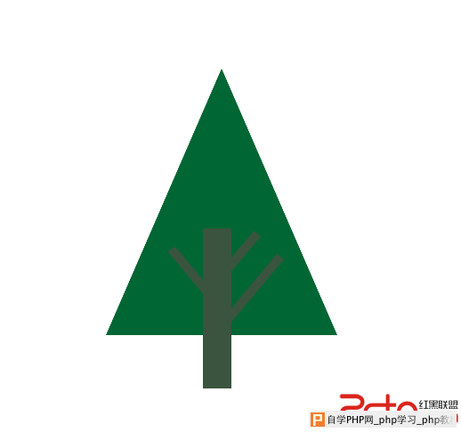 用css和html实现的一个forest logo - html/css语言栏目：