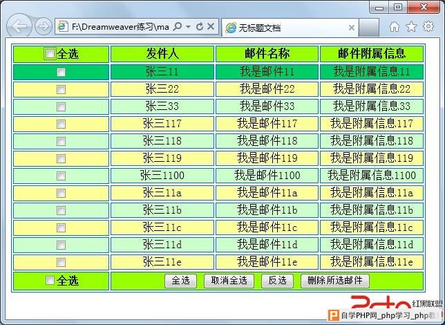 邮件列表 - html/css语言栏目：html.css - 自学php