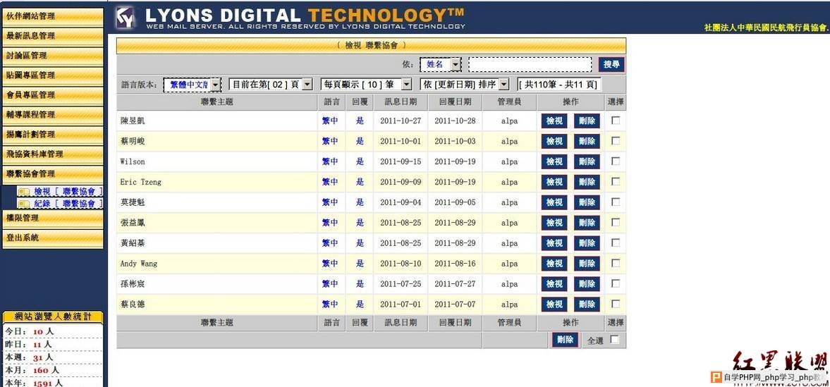 台湾民航飞行员协会SQL注入导致信息泄露 - 网站