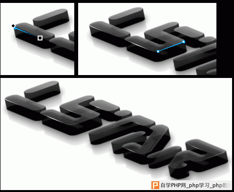 Firewoks制作立体黑水晶质感文字_天极设计在线转载