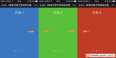 HTML5单页面手势滑屏切换原理分析