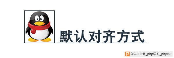 内联元素的默认对齐方式