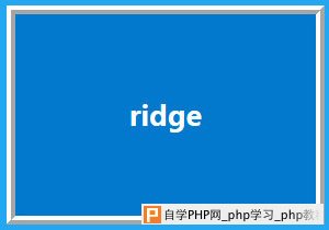 ridge样式的边框