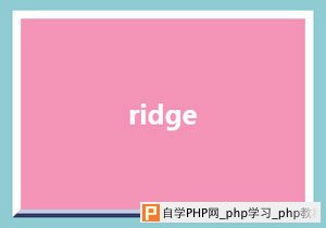 ridge样式的边框