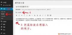 wordpress怎样在文章中插入图片、视频和音乐？