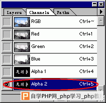 打开Alpha ２通道