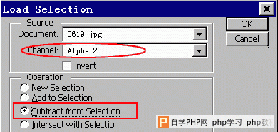 装入Alpha 2通道