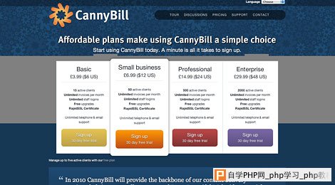 animated pricing column