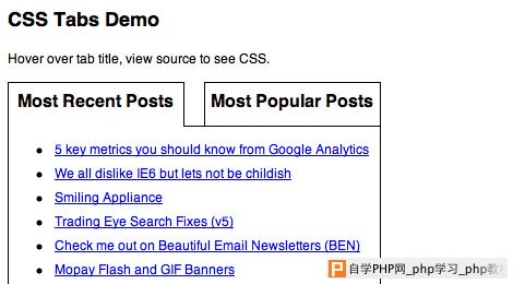 css tabs