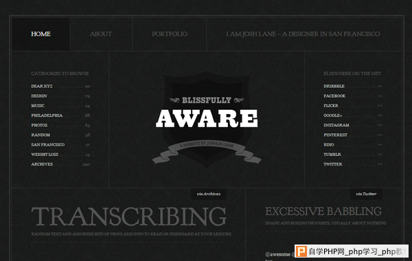 16-blissfully-aware-website-dark-themed