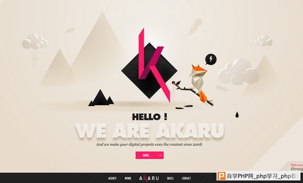 Akaru 18个超酷的多边形背景网页设计