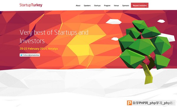 Startup Turkey 18个超酷的多边形背景网页设计