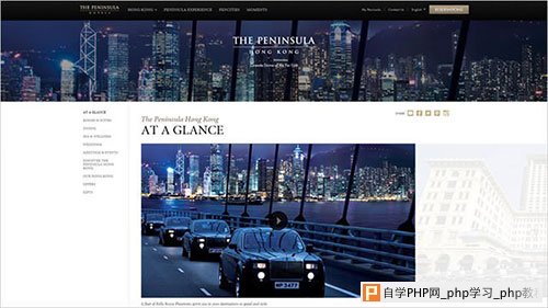 The-Peninsula-Hong-Kong 酒店网站 网页设计