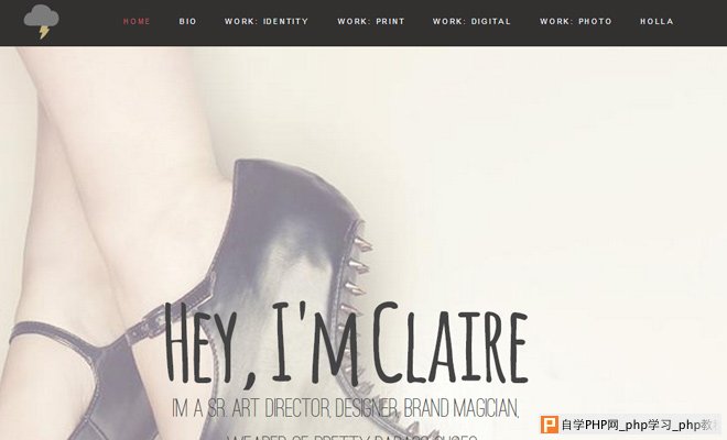 vanity claire art director personal website