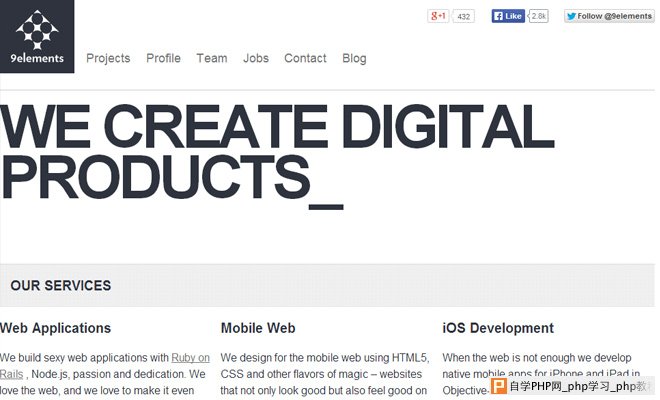 9elements rails developer website layout responsive