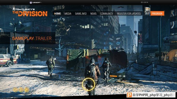 Tom Clancy's The Division 网页设计欣赏