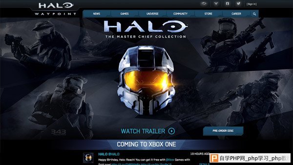 Halo 网页设计欣赏