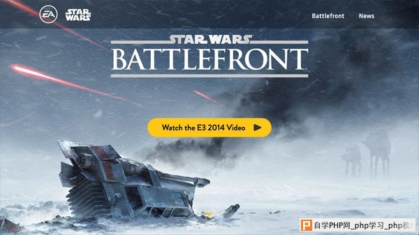 Battlefront Starwars 网页设计欣赏