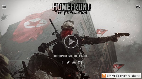 Homefront: The Revolution 网页设计欣赏