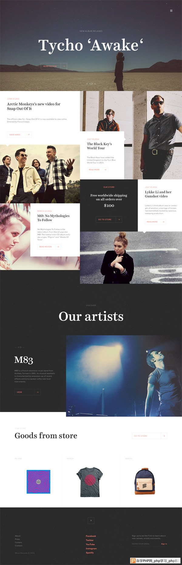 Record Label Website by Jaromir Kveton