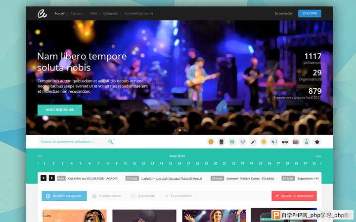 homepage website design hero image