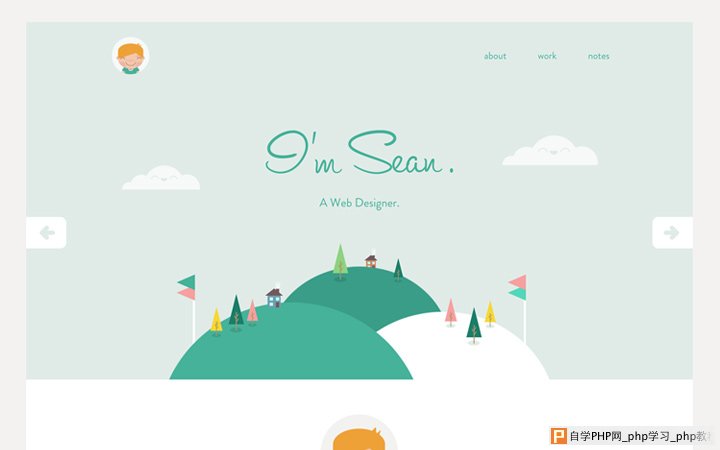 sean halpin flat portfolio redesign homepage