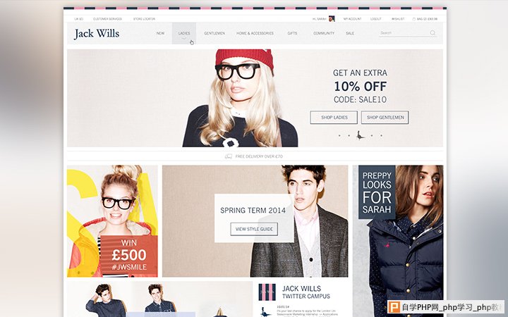 jack wills homepage clothing fashion design