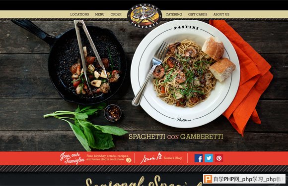 30 Tasty Websites of Cafes and Restaurants