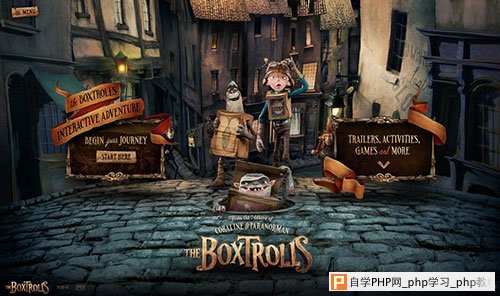 The Boxtrolls 网页设计欣赏