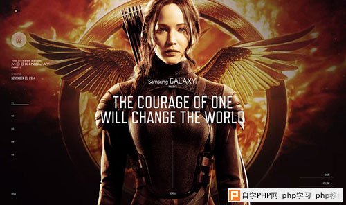 The Hunger Games Exclusive 网页设计欣赏
