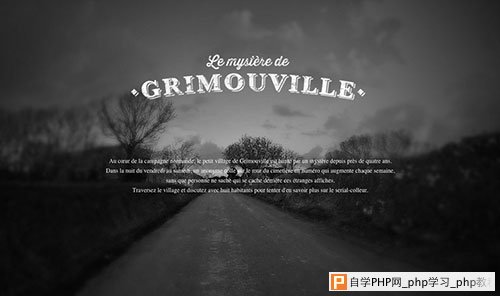Le Mystère de Grimouville 网页设计欣赏