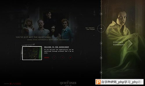 The Quiet Ones 网页设计欣赏