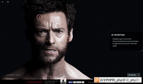 The Wolverine: Unleashed 网页设计欣赏