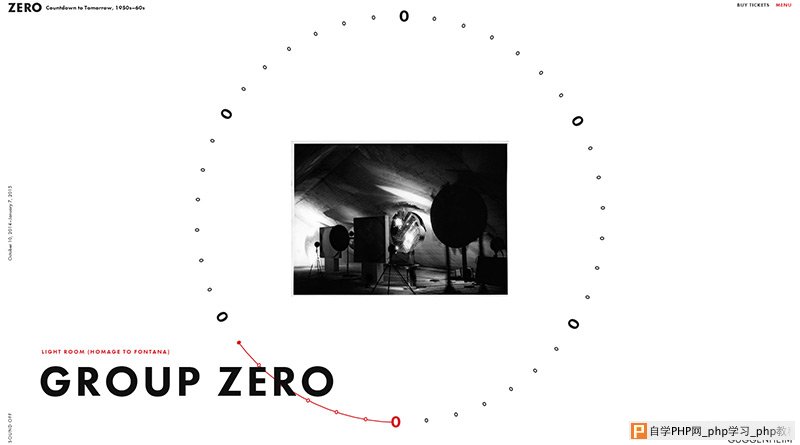 Guggenheim Zero in Best Creative Website Designs of 2014