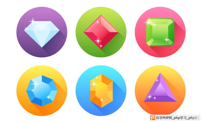 flat precious gem tutorial illustrator