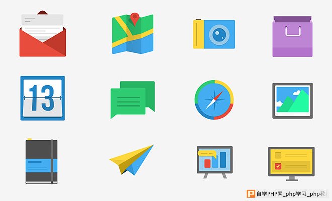 flatified iconset psd freebie download